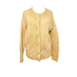 30's/40's Luxe Hand Knit Italian Mohair & Wool Cadigan